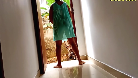 curvy Indian girl bathing and showing off her curves