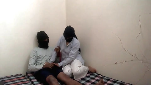 Indian teen stepsister gets her butt stuck in the bed
