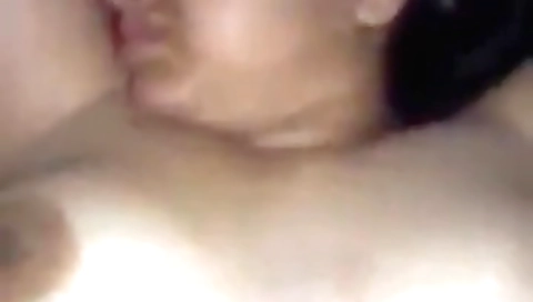 Indian brunette amateur porn video showing her sex with husband