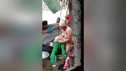 Stunning Indian milf naked in the sun at the beach