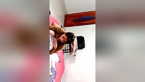 Indian busty bitch takes hot blowjob and fucks her guy