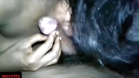 Indian brunette 18+ milf suck dick and fucked on cam