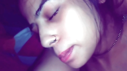 A sexy brunette with a hot body and a sexy face is getting fucked hard