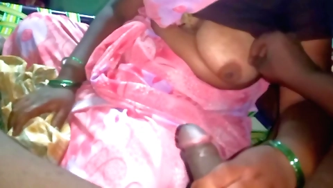 Indian granny fucks a village aunty in a handjob video