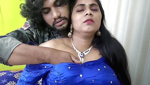 Indian amateur half-saree gets fucked in hardcore sex
